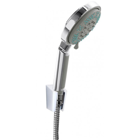 Xellanz Triton handdoucheset - 10cm - 5 standen - met wandhouder - chroom SW10532