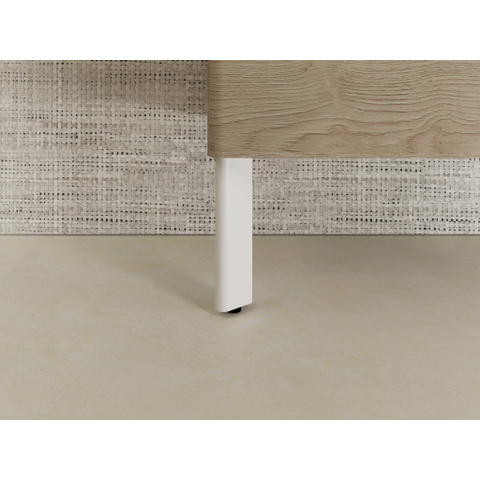 Hansgrohe Xelu meubel poot 17,5x6cm set 2 stuks mat wit SW1413805