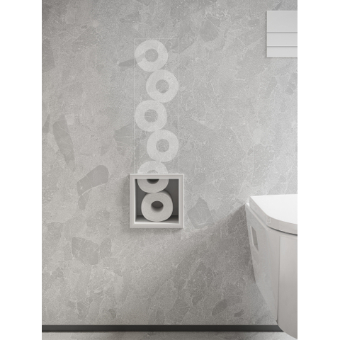 Hansgrohe XtraStoris Original Toiletrolhouder - voorraad 6 rollen - mat wit SW1590301