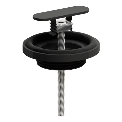 Clou afvoerplug en sifon aansluiting voor flush/first fontein zwart mat SW374357