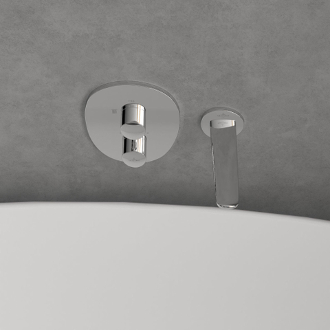 Villeroy & Boch Antao Inbouwthermostaat - met stopkraan - hoogglans chroom SW974263