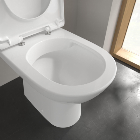 Villeroy & Boch O.novo duoblokpot - diepspoel PK DirectFlush - zonder reservoir - spoelrandloos - White Alpine (glans wit) 1025065