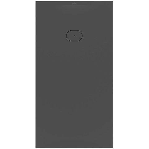 Villeroy & Boch Ecora douchebak - 170x90x4.5cm - afvoer korte zijde - anthracite (antraciet) SW1558998