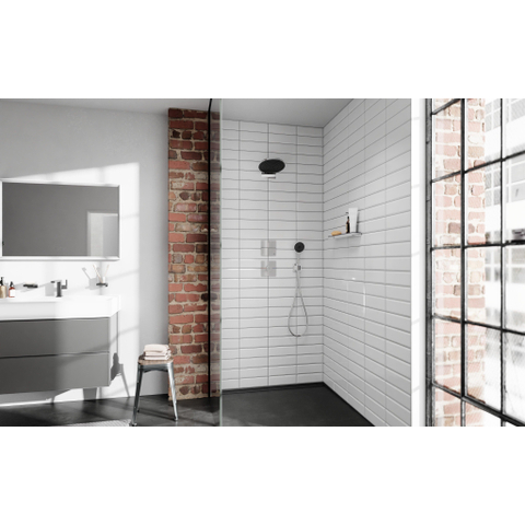 Hansgrohe ShowerSelect Comfort E Thermostaat - inbouw - 1 functie - extra uitgang - hoogglans chroom SW918050