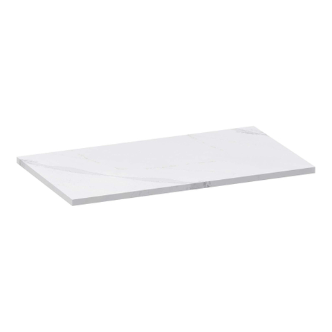 BRAUER Mirage plan de toilette 80x46x2cm - aspect marbre - composite - Calacatta Gold SW721347