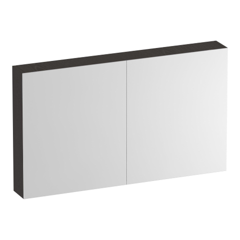 BRAUER Impress spiegelkast – 119x70x15 cm – 2 deuren, dubbelzijdige spiegeldeuren – Timber Anthracite SW1199004