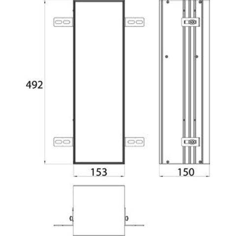 Emco Asis Plus module WC encastrée avec porte carrelable SW206167