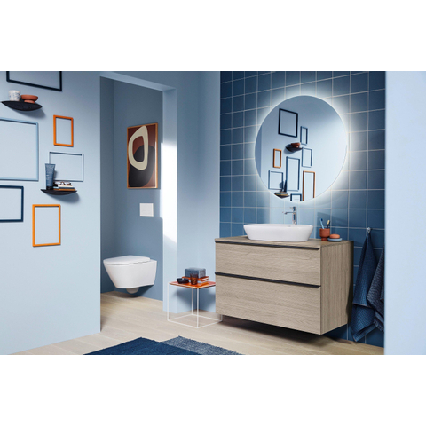 Duravit D-neo Wandcloset - diepspoel - rimless - met verdekte bevestiging - 37x54x40cm - glans wit SW640491