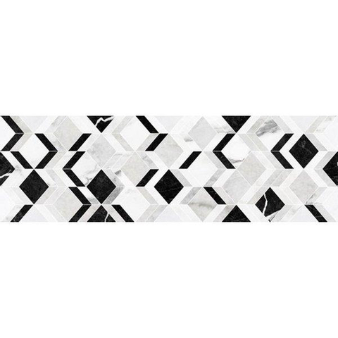 ÉCHANTILLON Ceralto Imperio Vein Carreau décoratif 32x100cm 9.7mm rectifié pâte blanche White SW912175