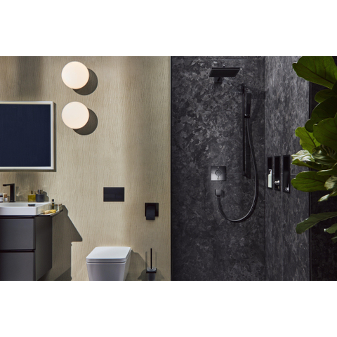 Hansgrohe Unica Glijstang E Puro - 90cm easy slide en isiflex - doucheslang - 160cm - mat zwart SW918265