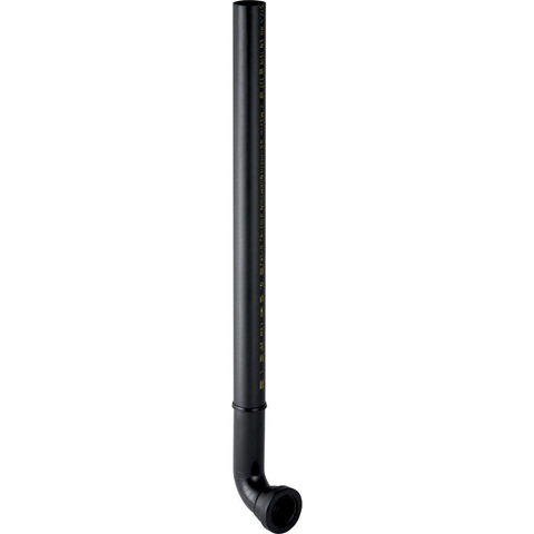 Geberit inbouwaansluitbocht - voor verbinding naar urinoir - D32 - L - 40cm - inkortbaar - PE - zwar - zwart 0700026