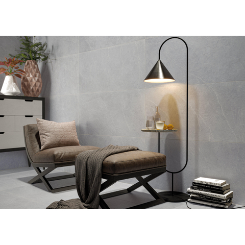 Terravito Allino carrelage sol et mur - 60x120cm - 9mm - rectifié - (Gris) SW1209460