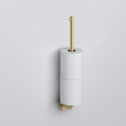 Clou Kaldur porte-rouleau de réserve pour 3 pièces or brossé PVD SW917298
