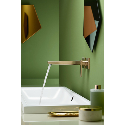 Hansgrohe Metropol 1 greeps wastafelkraan - afbouwdeel - met voorsprong 225 mm en afvoerplug - geborsteld brons SW358689