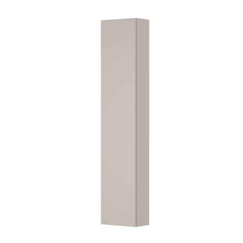 INK Badkamerkast - 35x20x169cm - 1 deur - Links en rechtsdraaiend - spiegel binnenzijde - MDF lak - mat kasjmier grijs SW798269