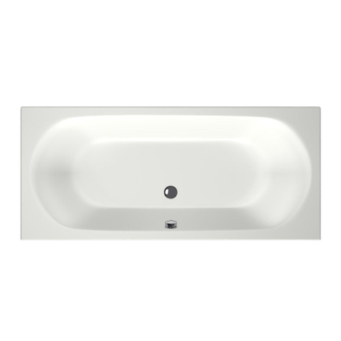 Xenz Cuba Baignoire duo - 180x80x51 - bonde centrale - acrylique - blanc mat SW103057