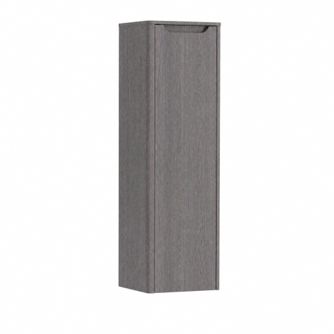 H&R badmeubelen Juice Hoge Kast - 40x35x130cm - met ronde hoeken - 1 deur - linksdraaiend - wenge SW875385