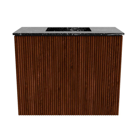 Mondiaz JOYA-DLUX 50cm toiletmeubel - kleur Ruby - Wastafel FAYE positie Midden Zonder kraangat kleur Lava. SW1423606