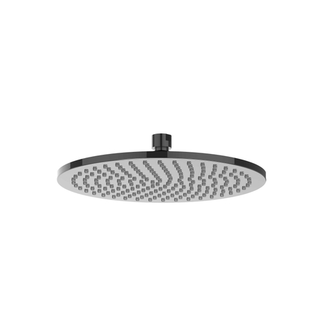 IVY Pact Ensemble de douche de tête - encastré - symmetry - inverseur d'arrêt 2 voies - bras de plafond 30 cm - douche de tête medium 25 cm - support avec sortie - flexible de douche 150 cm - douchette à main modèle barre - Chrome noir PVD SW1036320