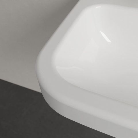 Villeroy & Boch Architectura wastafel - 60x47cm - met kraangat - met overloop cermic+ - White Alpine (glans wit) 1025255