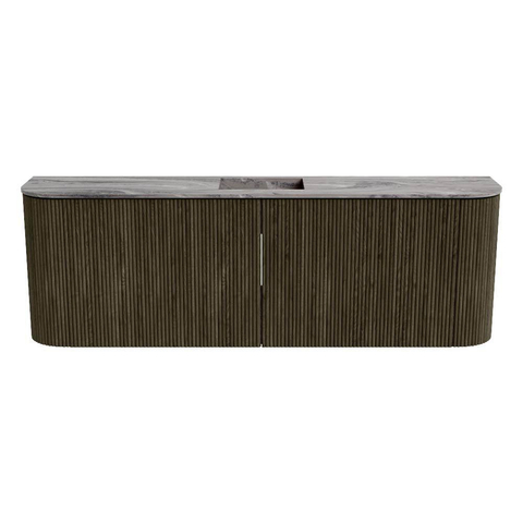 Mondiaz JOYA-DLUX 123.2cm toiletmeubel - ronding links en rechts kleur Shadow - Wastafel FAYE positie Midden 1 kraangat kleur Sombra. SW1425248