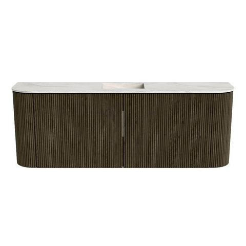 Mondiaz JOYA-DLUX 113.2cm toiletmeubel - ronding links en rechts kleur Shadow - Wastafel FAYE positie Midden Zonder kraangat kleur Ostra. SW1423043