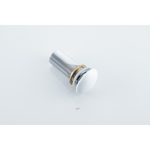 FugaFlow Eccelente Anta Bouchon de vidange à clic allongée - céramique - blanc mat SW1469096