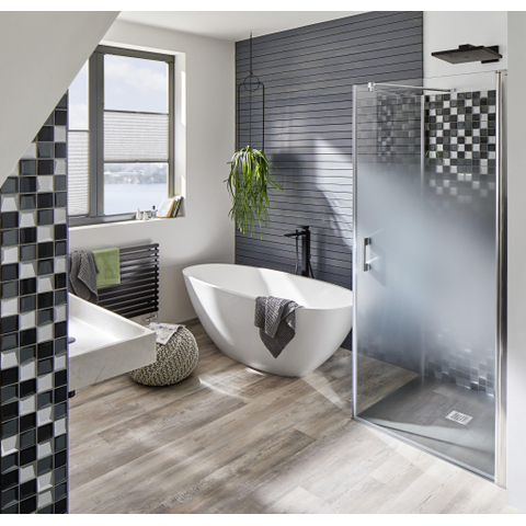 Hansgrohe Metropol Afbouwdeel - voor vrijstaande badkraan vloermontage - met omstel - met voorsprong vaste uitloop 23.5cm - mat zwart SW297543