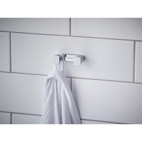 Hansgrohe AddStoris Q handdoekhaak dubbel - hoogglans chroom SW651246
