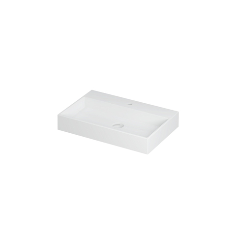 Ink United wastafel - 70x45x11cm - 1 kraangat - mat wit SW207321