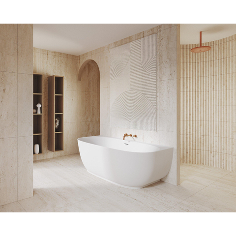 Riho Phatos Baignoire semi-autonome - 170x80cm - Acrylique - blanc brillant SW1185380