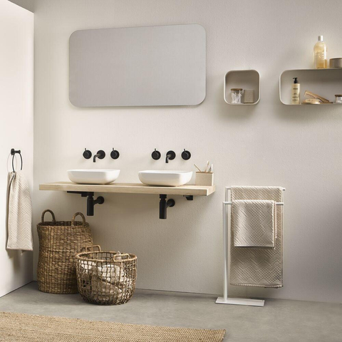Sealskin Brix Cube mural petit Métal Blanc SW296184