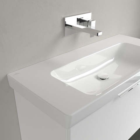 Villeroy & Boch Architectura wastafel - 100x44.5cm - zonder kraangat - zonder overloop - White Alpine (glans wit) SW1162671