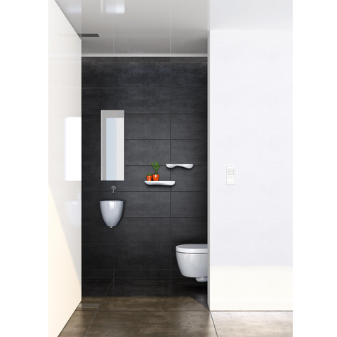 Clou Flush 6 fontein 27x28cm zonder kraangat Keramiek Wit SW9336