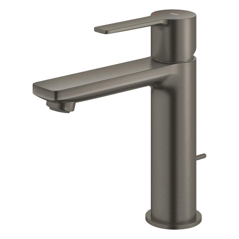 Grohe Lineare Waterbesparende Wastafelkraan - S-Size - met waste - brushed hard graphite (antraciet) SW444490