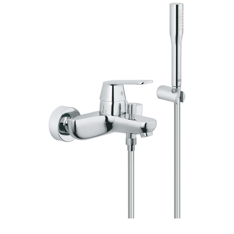 Grohe Eurosmart Cosmopolitan Badkraan - met omstel - met koppelingen - met garnituur - chroom 0437349
