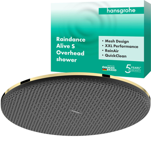 Hansgrohe Raindance alive S - hoofddouche 300 - 1jet - gepolijst goud (goud) SW1388197