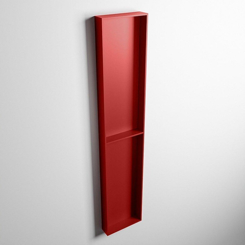 Mondiaz Easy nis 29.5x89.5x8cm voor Inbouw/opbouw 2 open vakken Solid surface Fire/Fire SW643805