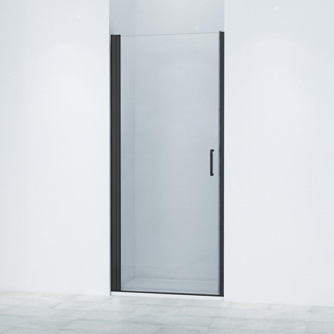 Marenza Neptune 6211 Porte de douche - 100x200cm - profilé - verre de sécurité - anti-calcaire - noir mat SW538539