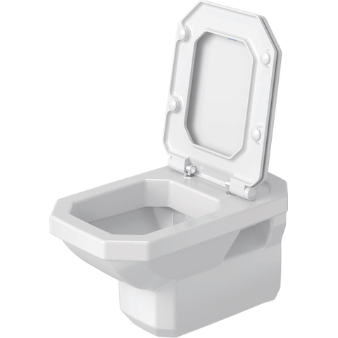 Duravit Series 1930 WC-zitting 36.7x43.7x3.6cm met softclose met quickrelease Kunststof wit Glanzend SW353748