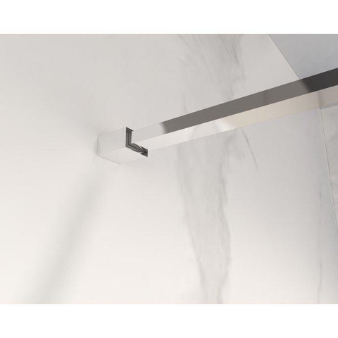 Fortifura Galeria inloopdouche verlengde Stabilisatiestang - 200cm los - inclusief bevestigingsmaterialen - chroom SW927766