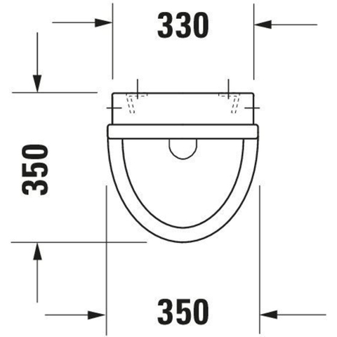 Duravit Starck 3 Urinoir afzuigend - met achterinlaat - met bevestiging - met wondergliss - wit 0314838