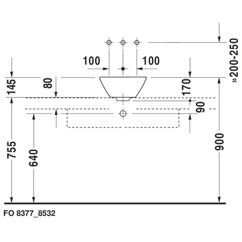 Duravit Starck 1 waskom ø33cm met wondergliss (vuilafstotende behandeling) wit 0295460