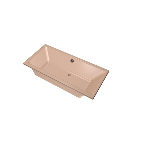 Xenz Kristal inbouwbad - 160x75cm - met overloop - zonder afvoer - Acryl Bahama beige SW378430