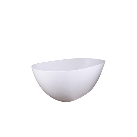 FugaFlow Eccelente Calma Baignoire Autoportante - 160x80 cm - solid surface - blanc mat SW1587829