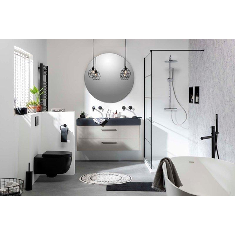Plieger Nero Round miroir – rond Ø 80 cm – Noir SW225422