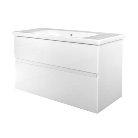 Best Design Quick Greeploos meubel onderkast en wastafel 80 cm glans wit SW280229