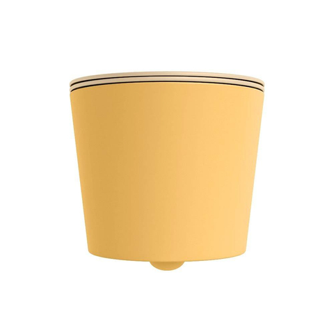 Mondiaz LAVIE hangtoilet – spoelrandloos – 36 x 53 cm – met softclose zitting – Ocher (geel), zitting Sand (beige) SW1208773