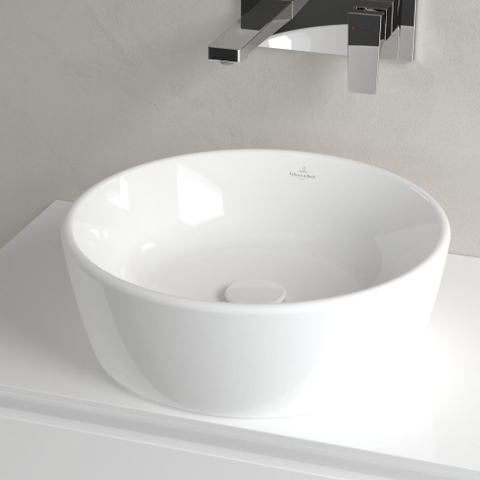 Villeroy & Boch Architectura opzetwastafel - 45x45cm - zonder kraangat - zonder overloop - White Alpine (glans wit) SW762338