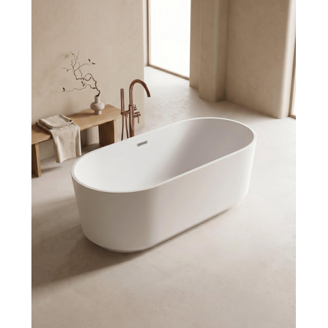 ZEZA Pure baignoire îlot - 170x80x58cm - acrylique - blanc mat SW962844
